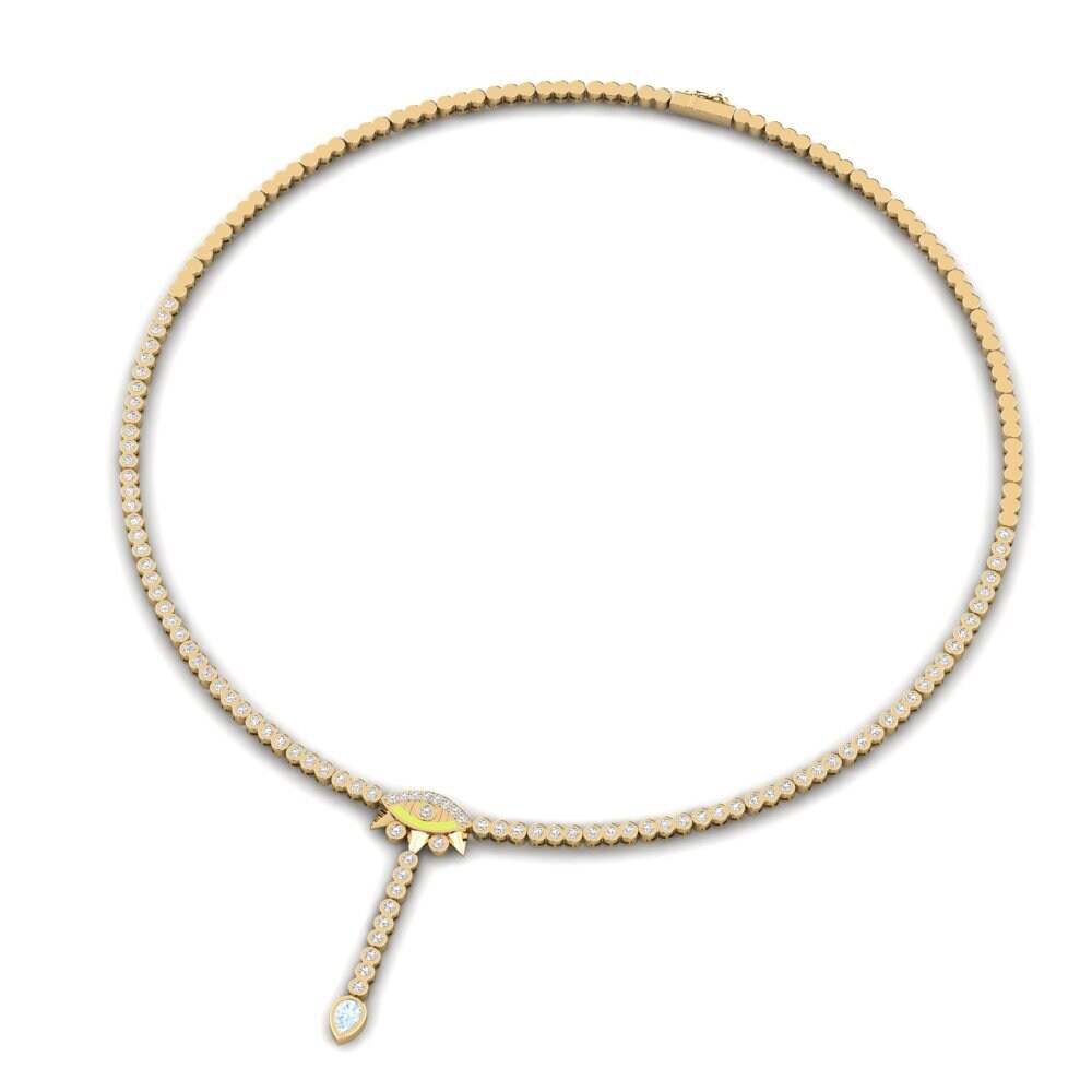 Aquamarine Collier Brilhar