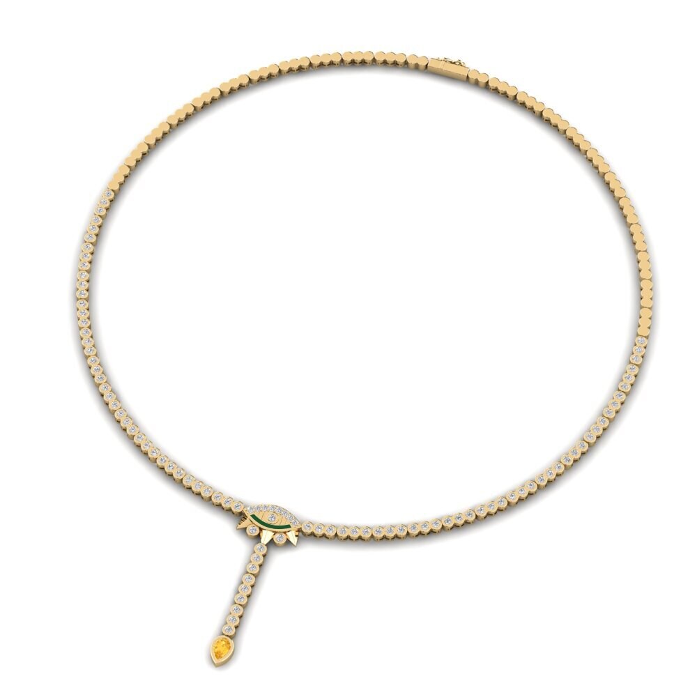 Citrine Collier Brilhar