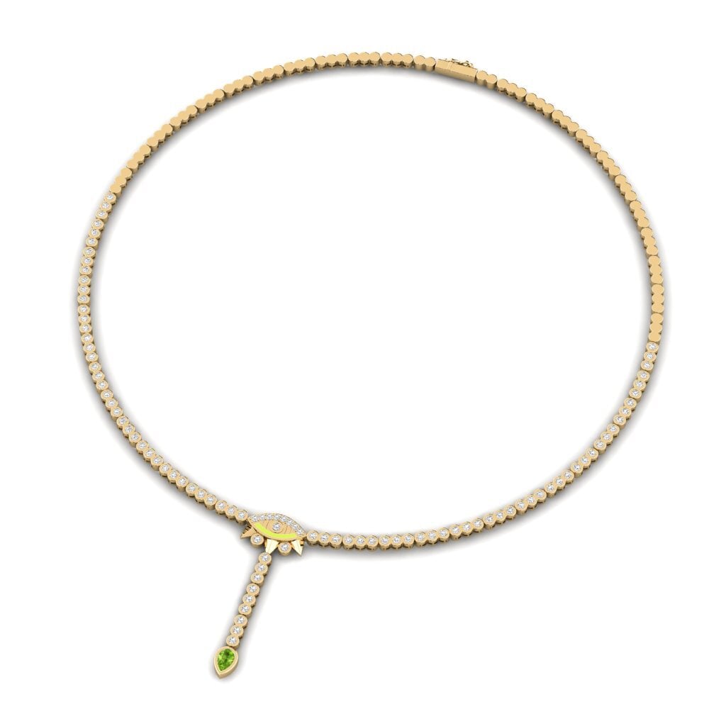 Peridot Collier Brilhar