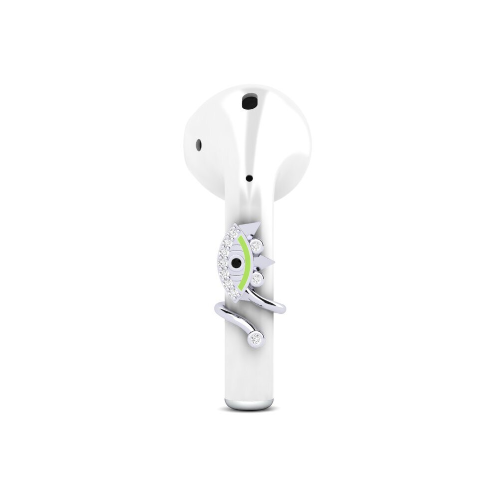 9ct White Gold Black Onyx Airpods® Caang