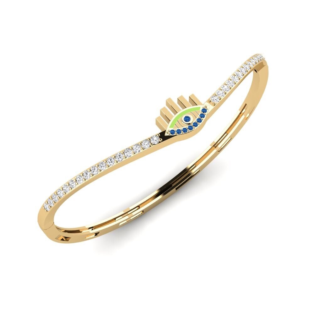 Circonita Azul Oscuro Brazalete de mujer Elite