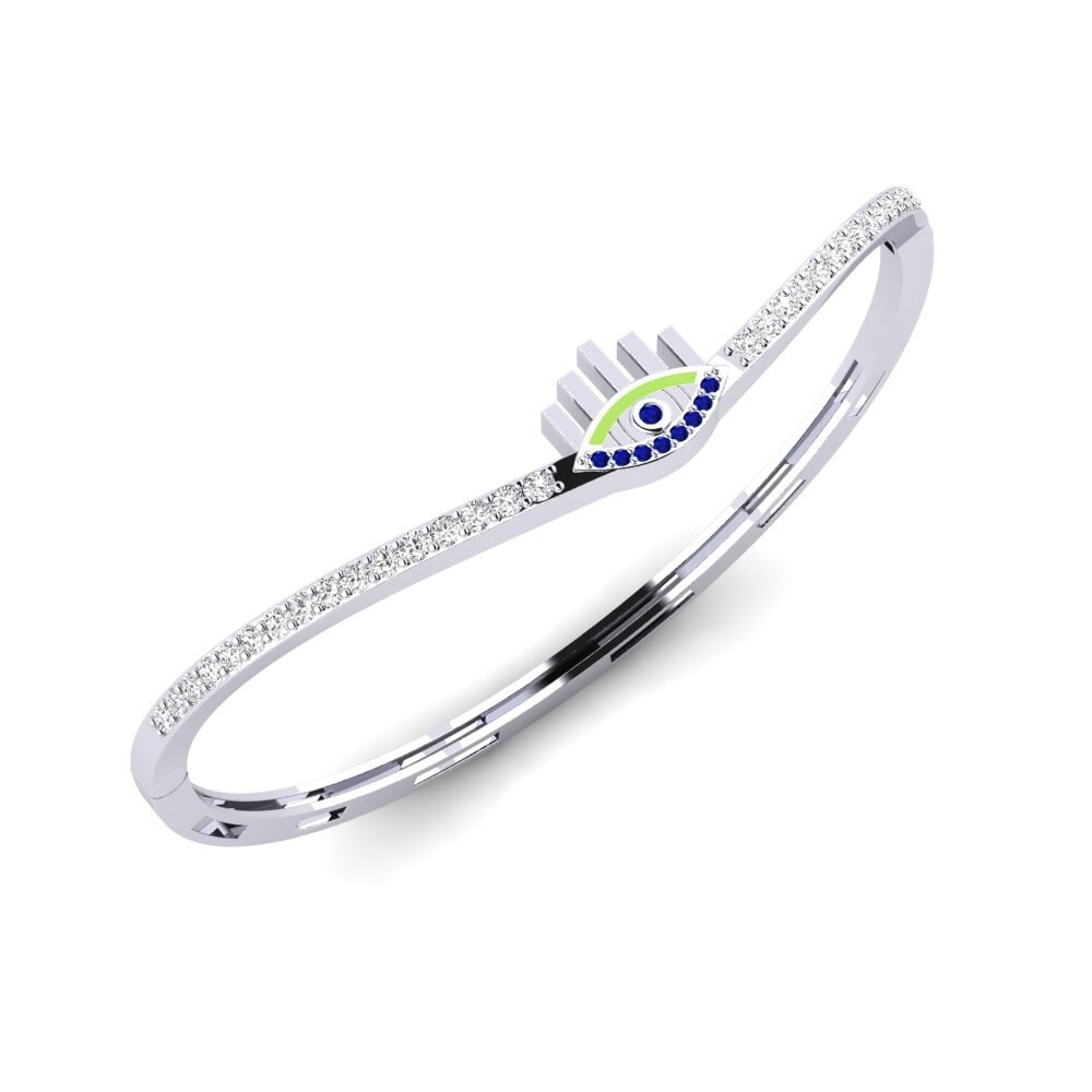 Plata 925 Zafiro Brazalete de mujer Elite