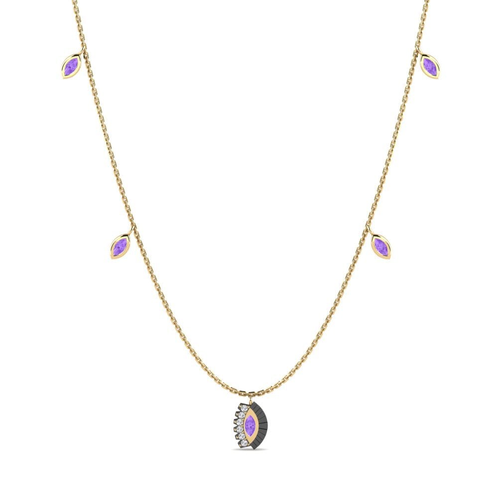 Amethyst Women's Necklace Fiderona