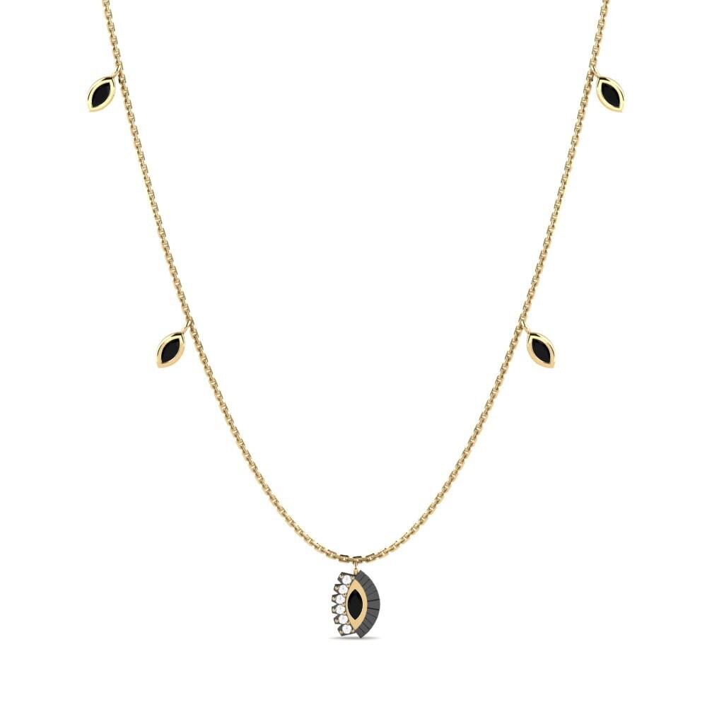 Black Onyx Women's Necklace Fiderona