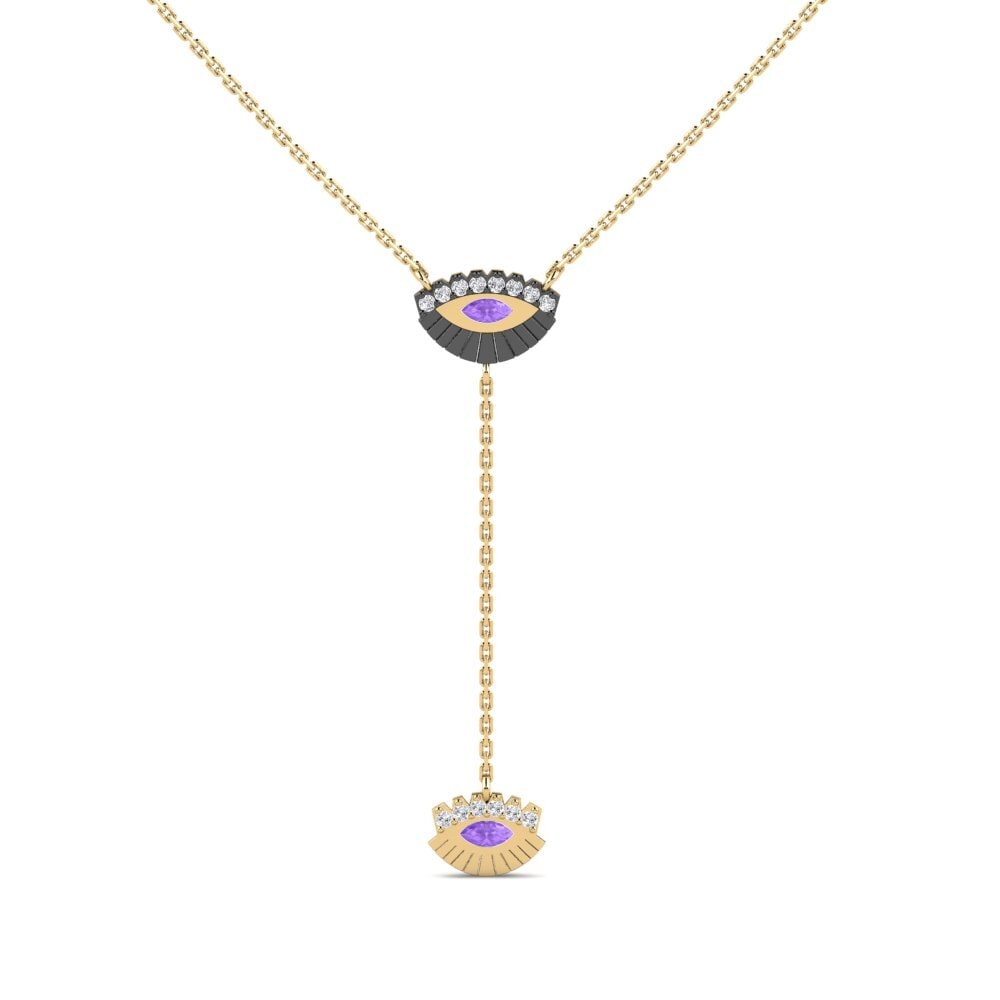 Amethyst Women's Necklace Loben