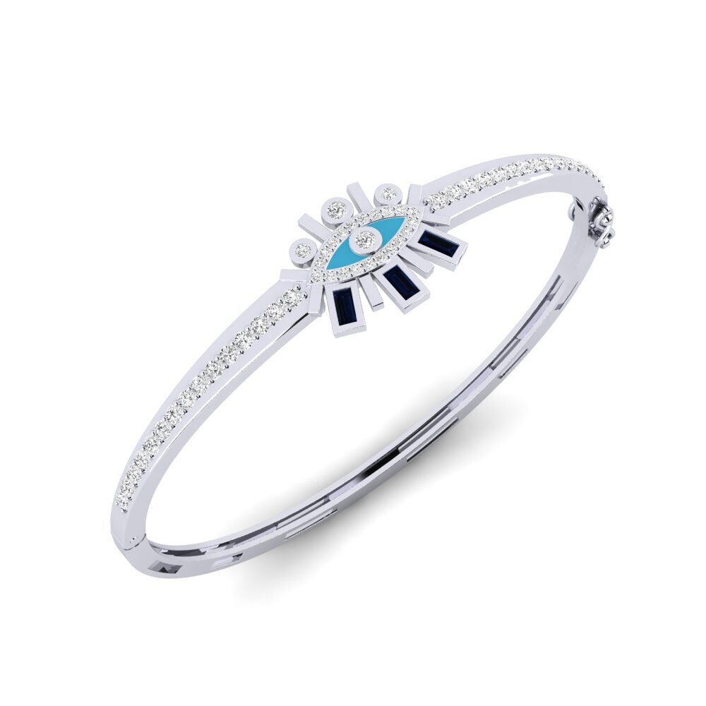 Plata 925 Zafiro Brazalete de mujer Lukxor
