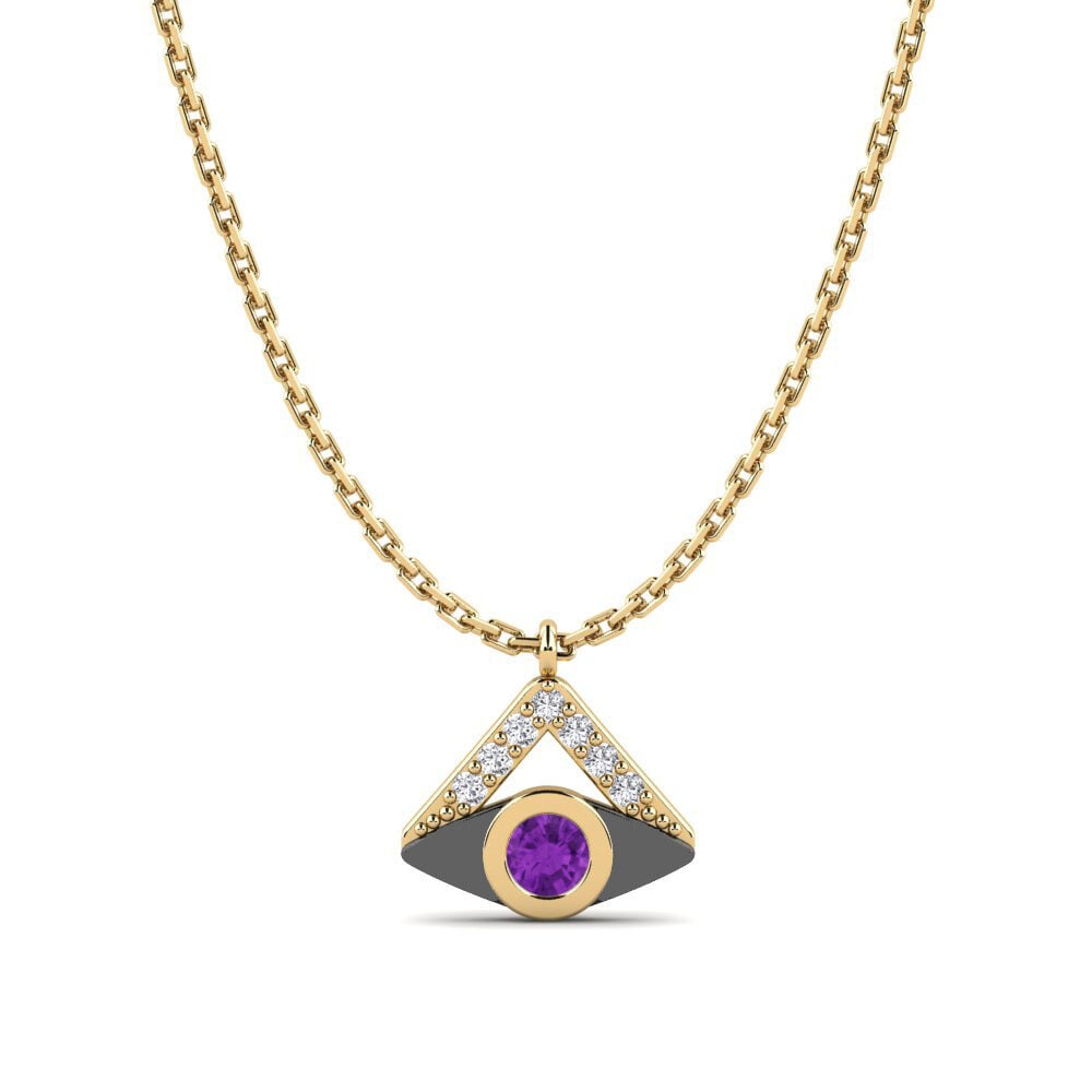 Amethyst Women's Necklace Magia