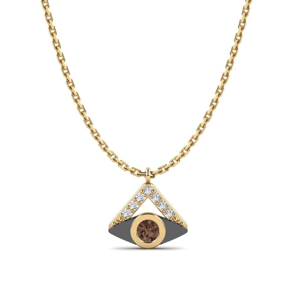 Smoky Quartz Women's Necklace Magia