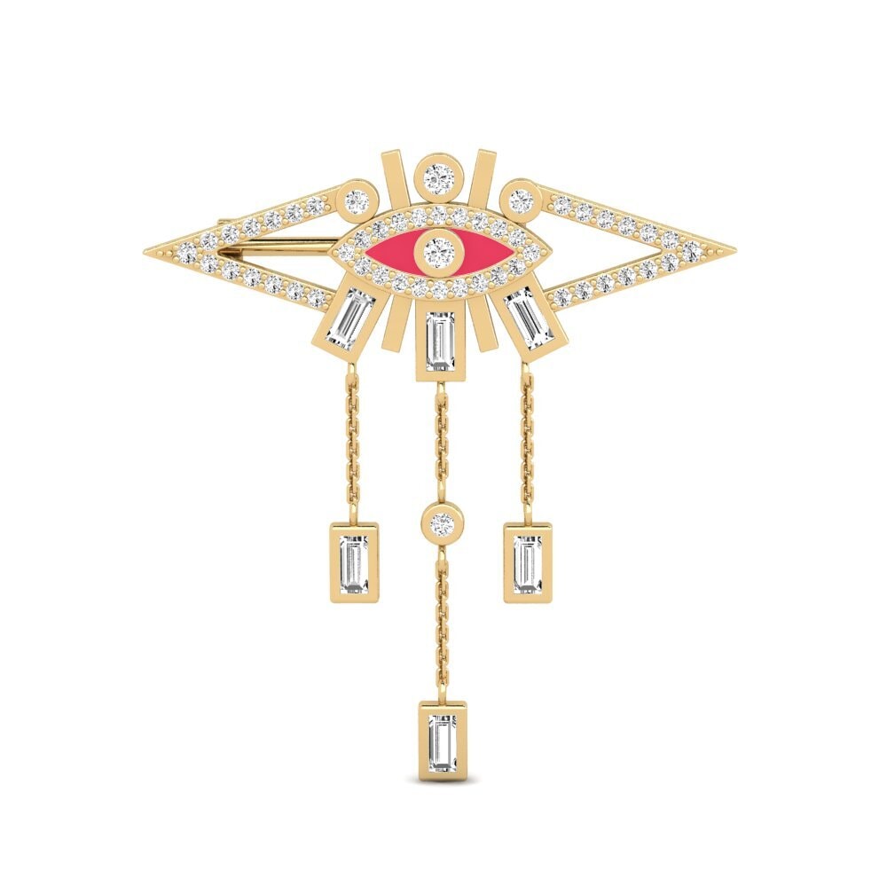 Moissanita Broche Parthesar