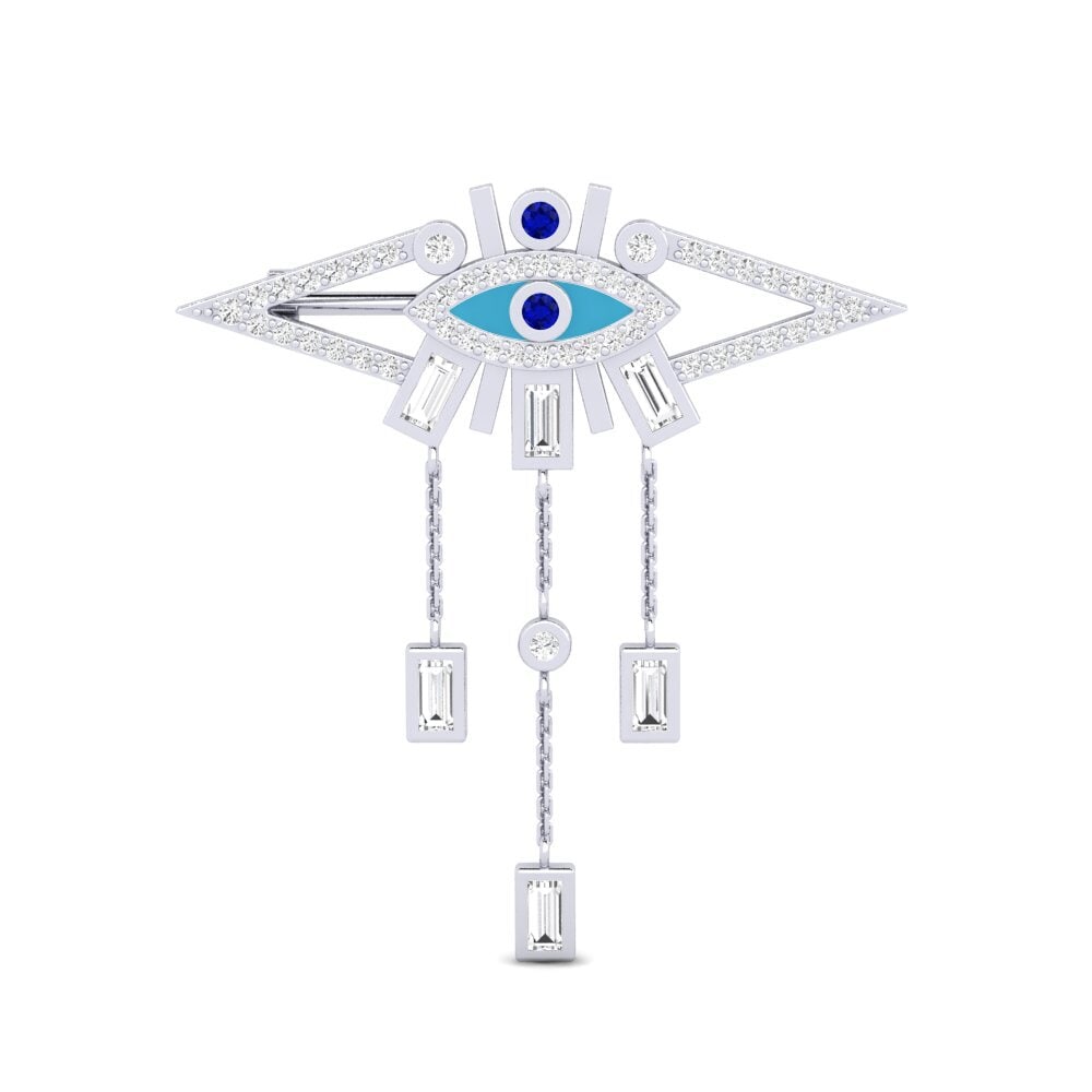 Plata 925 Zafiro Broche Parthesar
