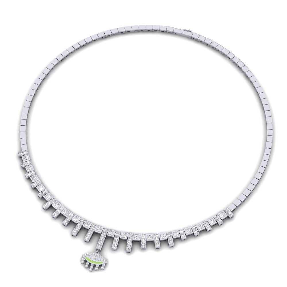 Collar White Silver Necklaces