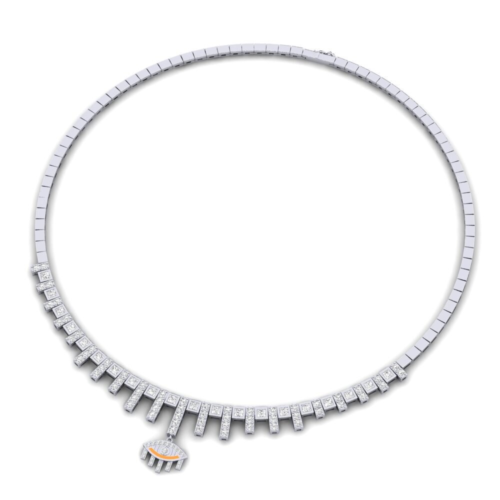 Collar White Silver Necklaces