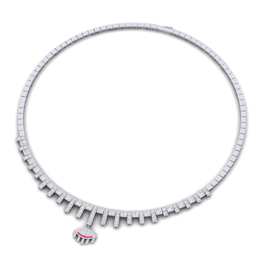 Collar White Silver Necklaces