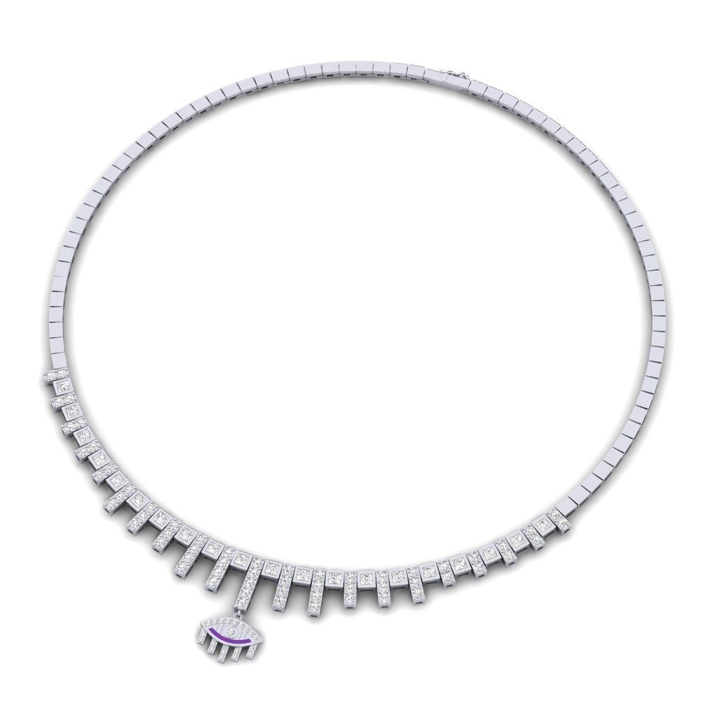COLGANTES 18k Oro Blanco Rígidos