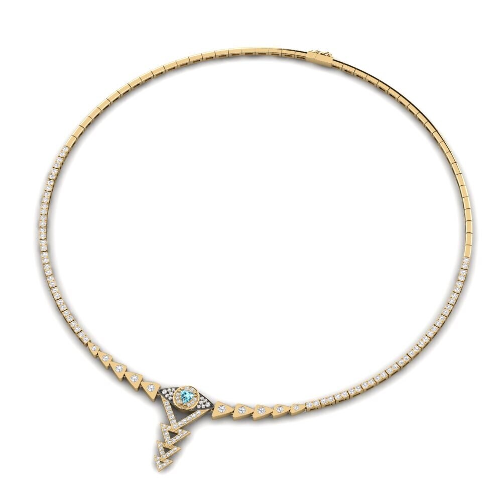 Blue Zircon Collier Ritatas