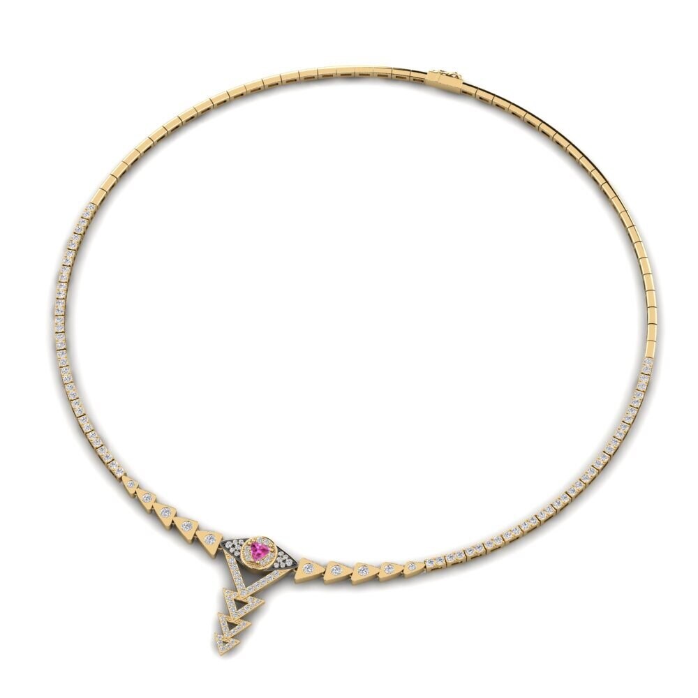 Pink Topaz Collier Ritatas