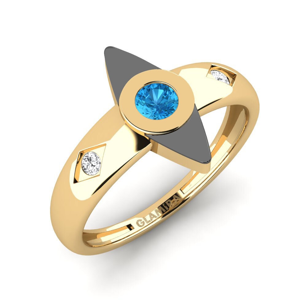 Blue Topaz Ring Silenciokl