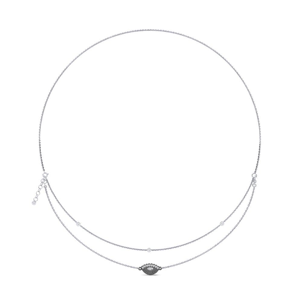 Paladio 950 Diamante Collar de Mujer Ulinzi
