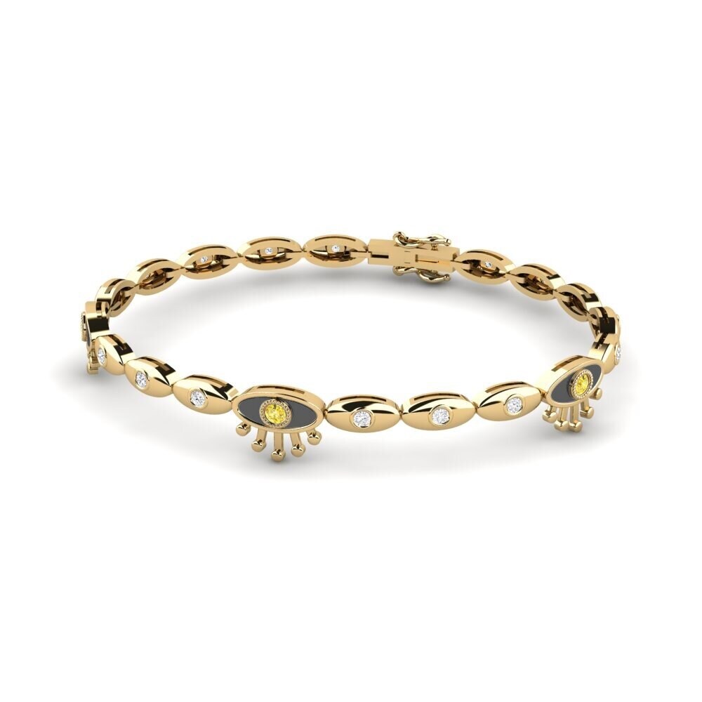 Zafiro amarillo Pulsera de Mujer Vasal