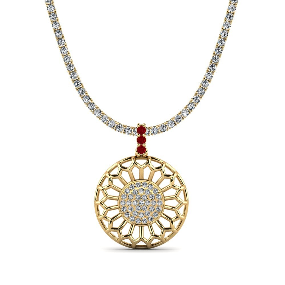 Red Zirconia Tennis Emenderty
