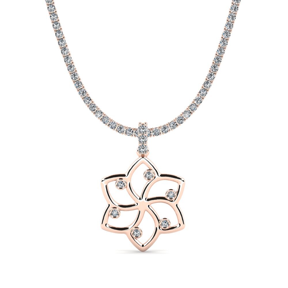 14k Oro Rosa Tennis Internas