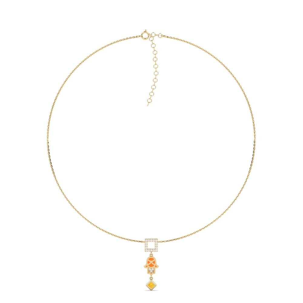 Choker Citrín Náhrdelníky
