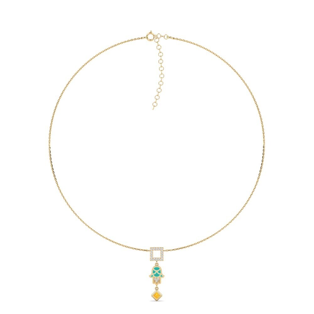Citrine Women's Choker Necklace Beskyddare