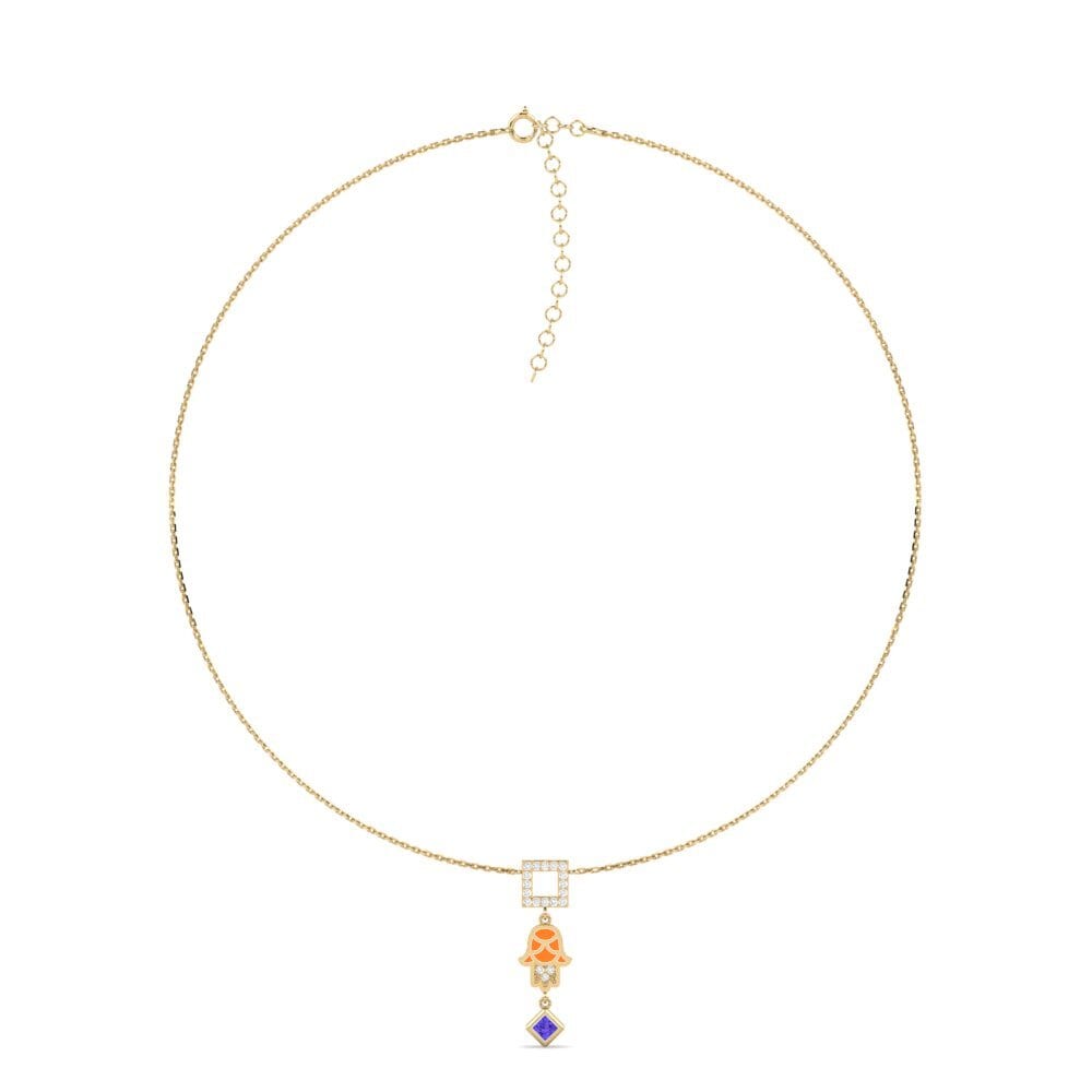 Choker Tansanit Halsketten