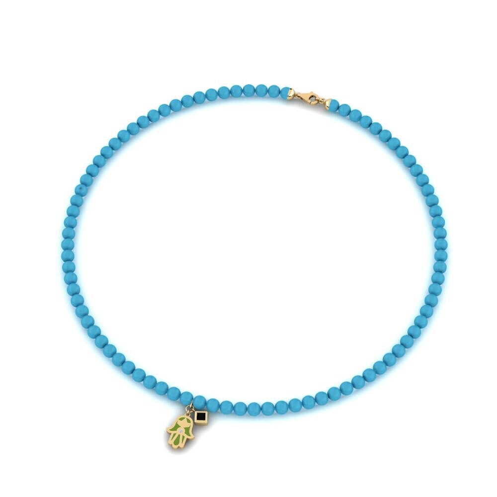 Black Onyx Women's Necklace Dionadoir