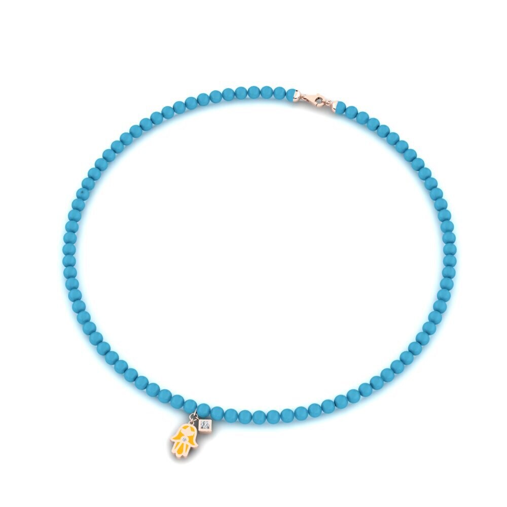 9ct Rose Gold Women's Necklace Dionadoir