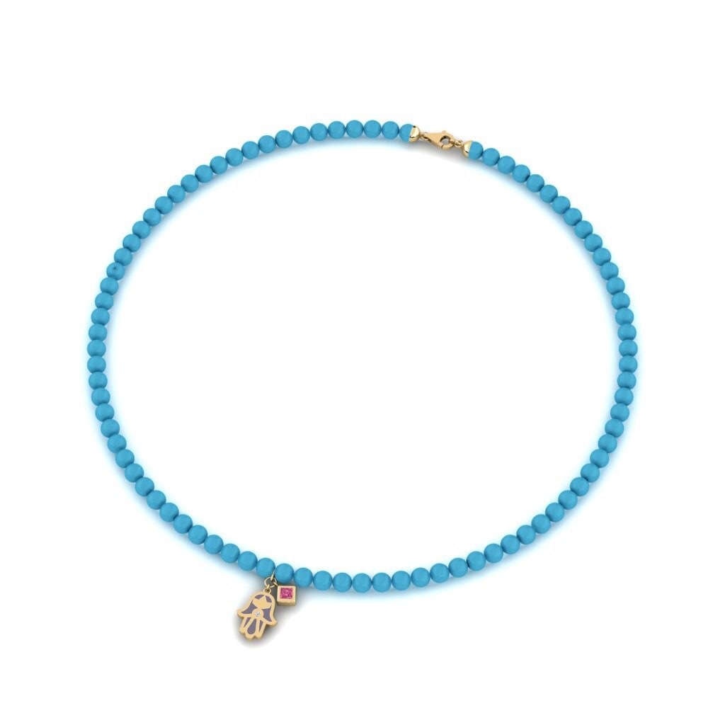Pink Tourmaline Women's Necklace Dionadoir
