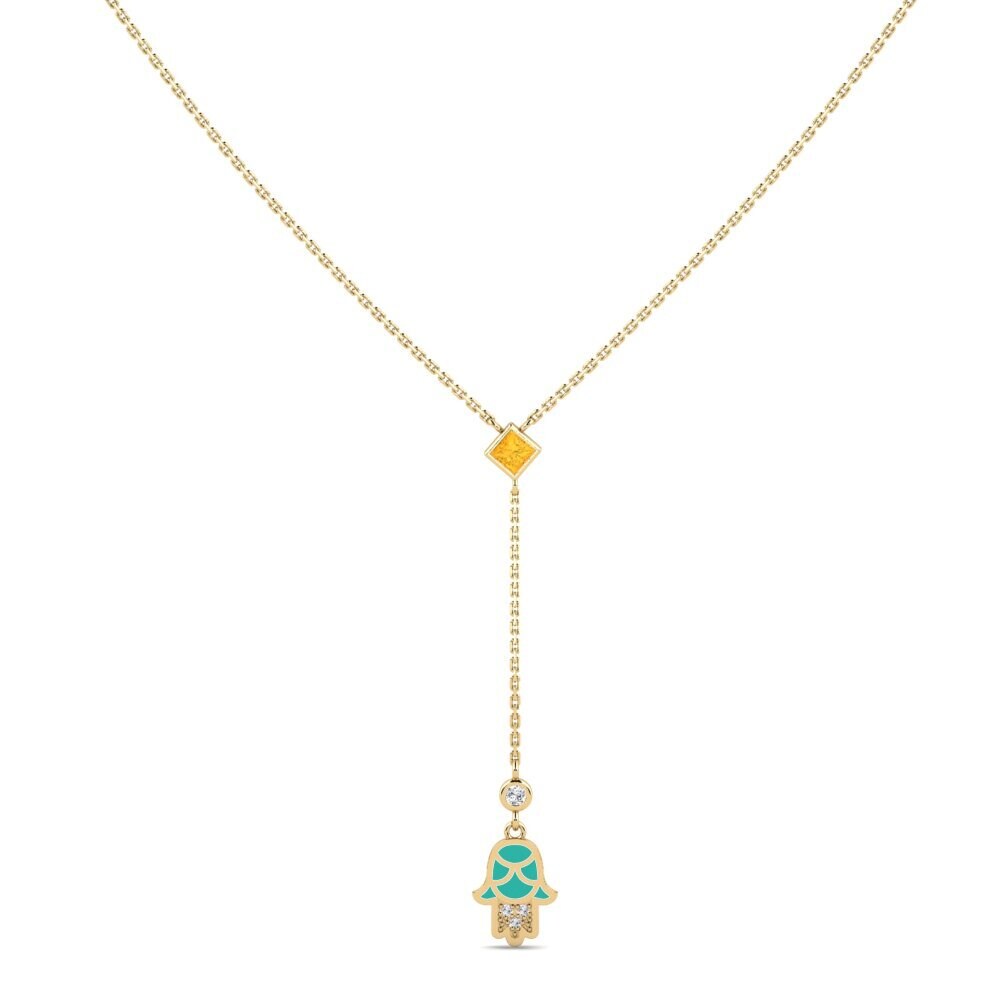 Citrine Women's Necklace Doverie