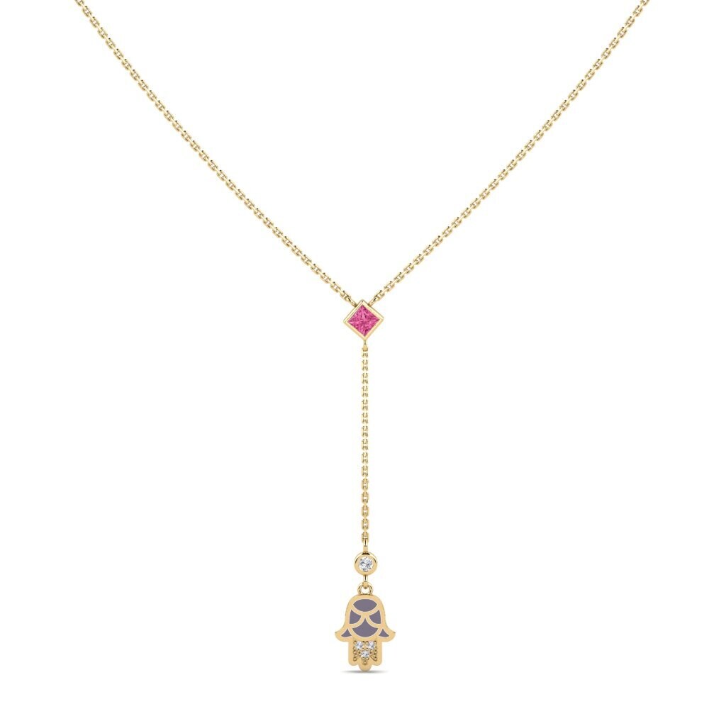 Pink Tourmaline Women's Necklace Doverie