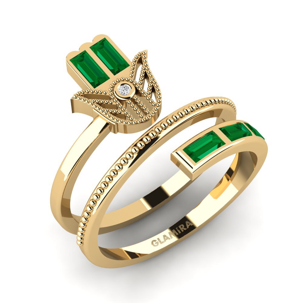 Zircone Verde Anello Estrange