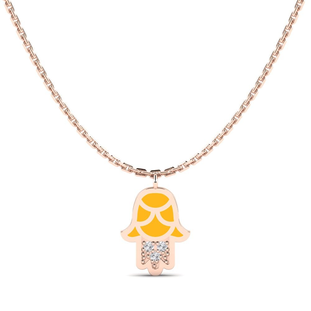 9ct Rose Gold Women's Necklace Konfiantza