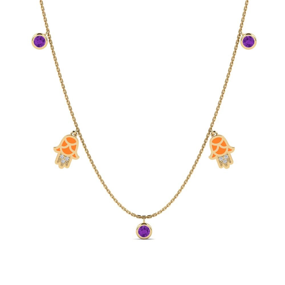 Amethyst Women's Necklace Konfidi