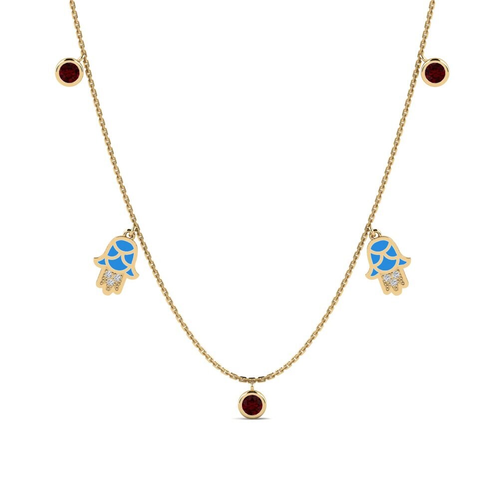 Garnet Women's Necklace Konfidi