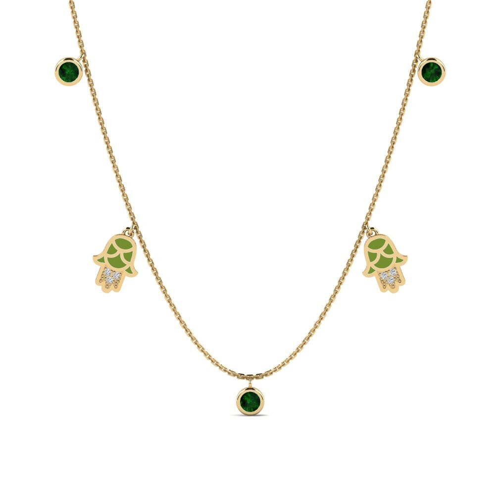 Tourmaline Verte Collier pour femme Konfidi