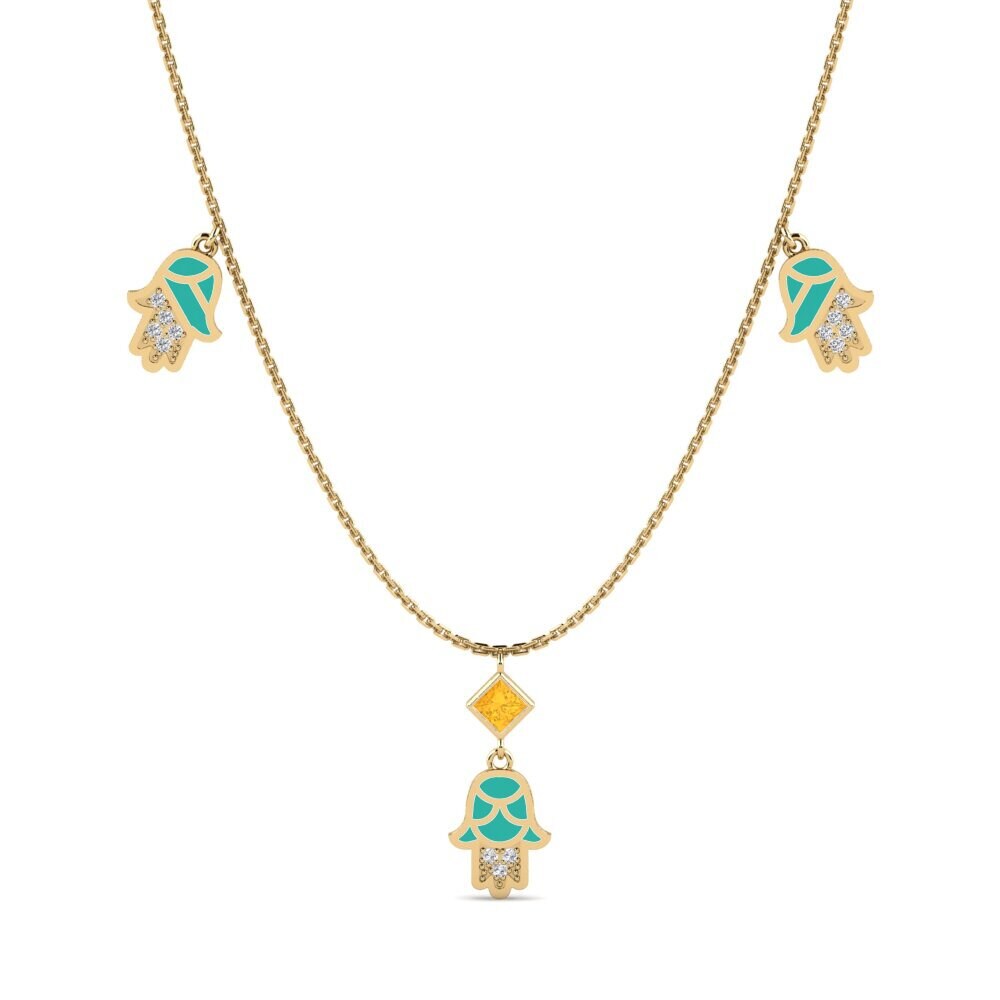Citrine Women's Necklace Ndoba