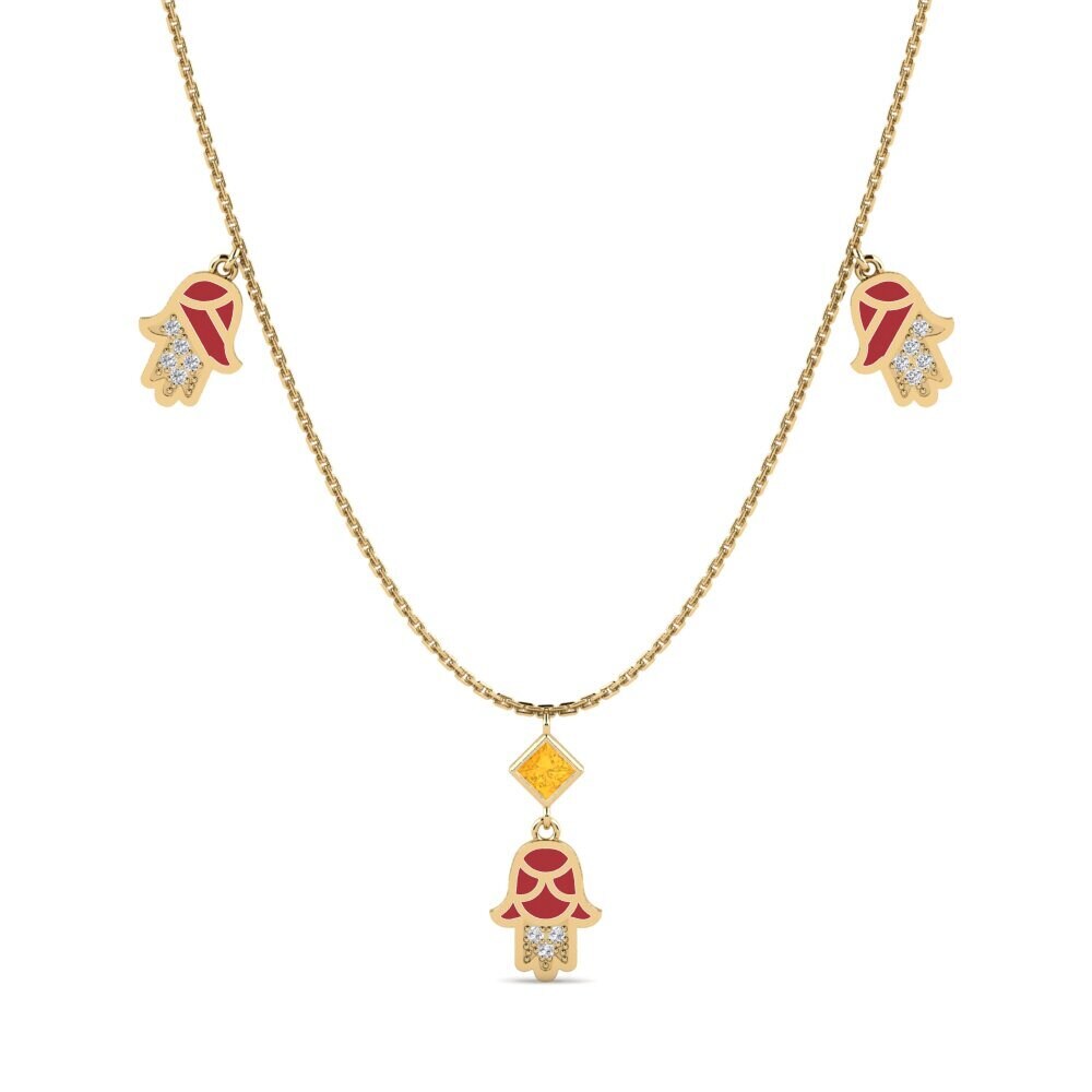 Citrine Women's Necklace Ndoba