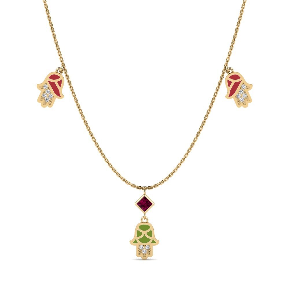 Rhodolite Garnet Women's Necklace Ndoba