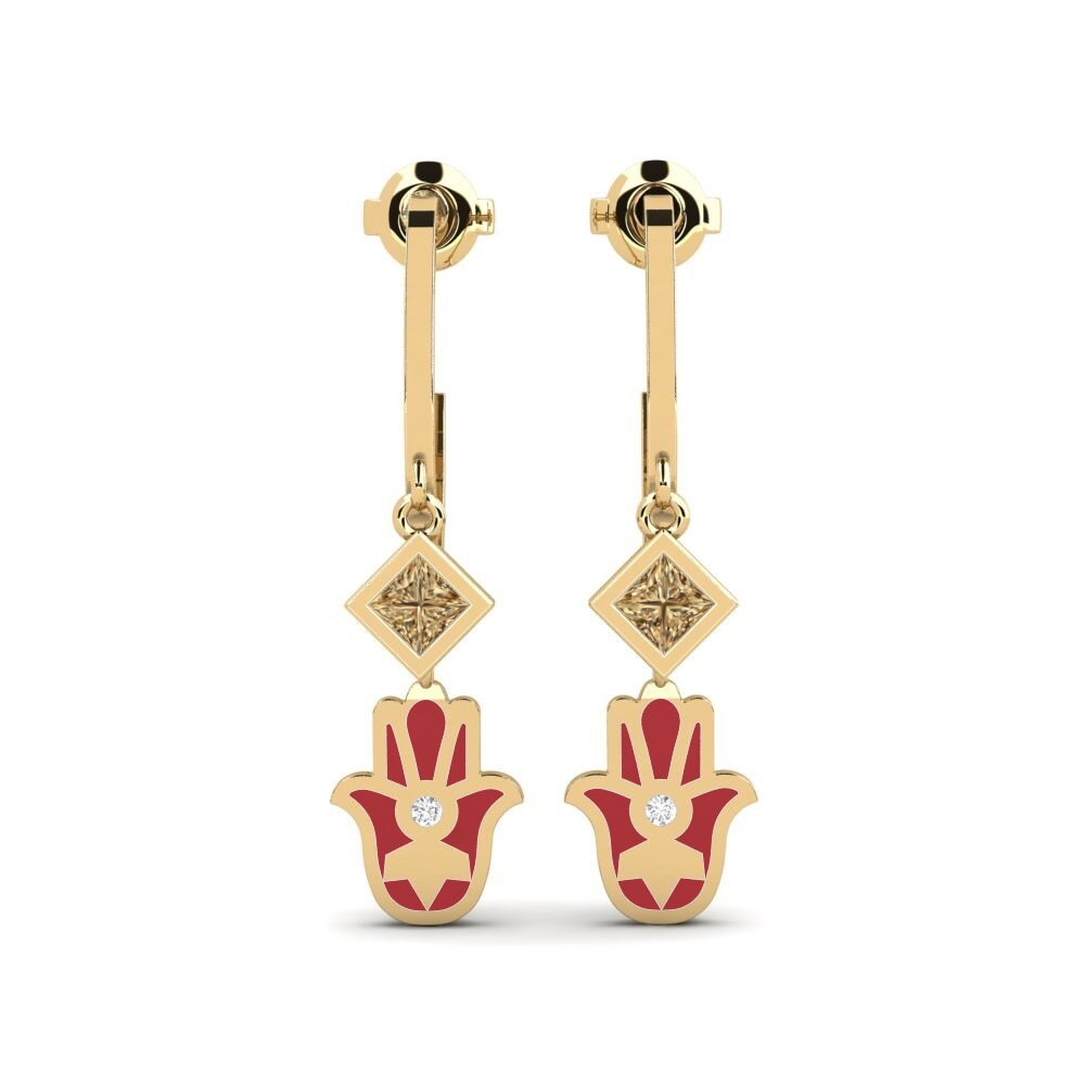 Huggies & Hoops Brown Diamond Earrings