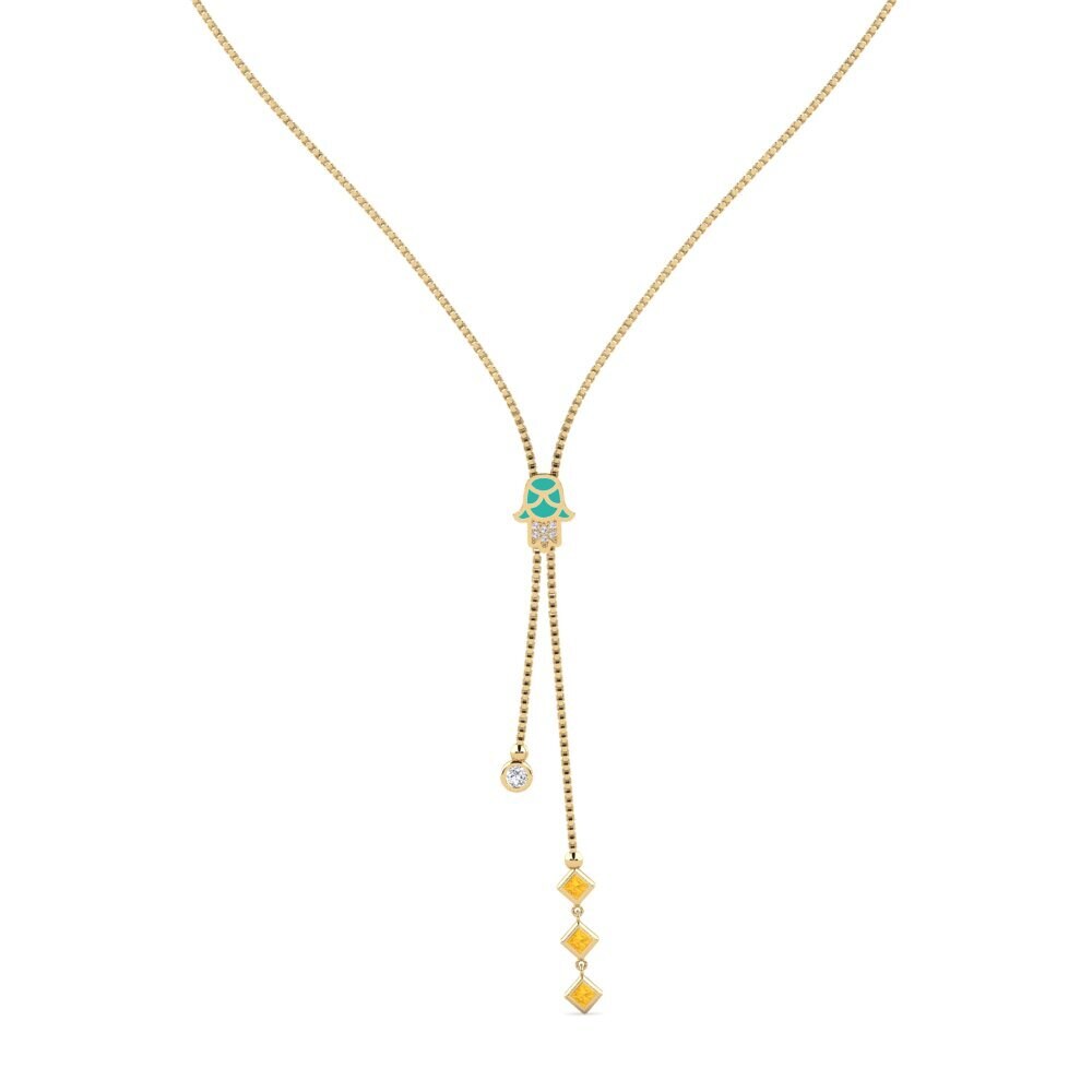 Citrine Women's Necklace Protettur