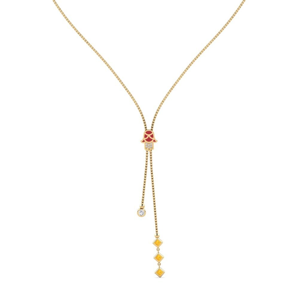 Citrine Women's Necklace Protettur