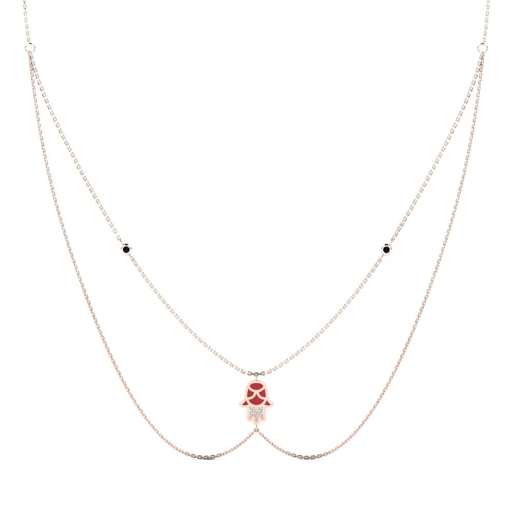 Black Onyx Women's Necklace Pwoteksyon