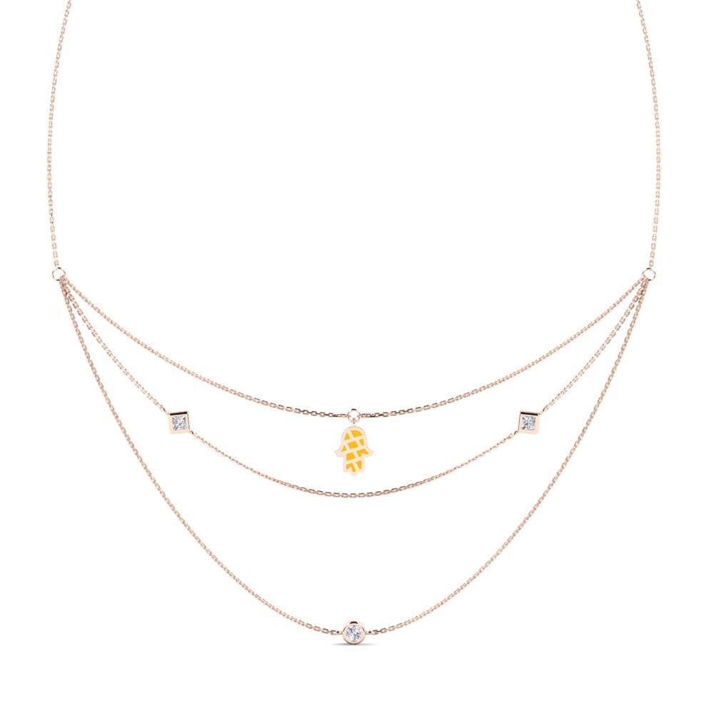 9ct Rose Gold Women's Necklace Vendari