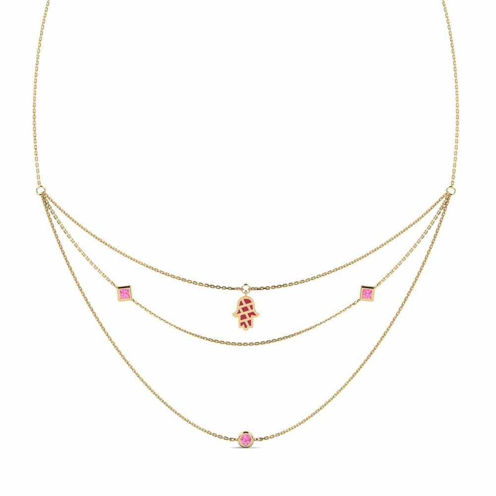 Pink Sapphire Necklace Vendari
