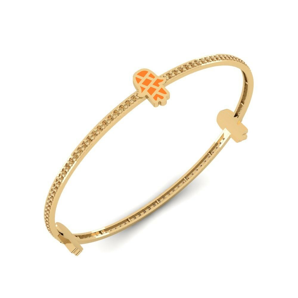 Diamant Brun Bracelet jonc femme Beschermen