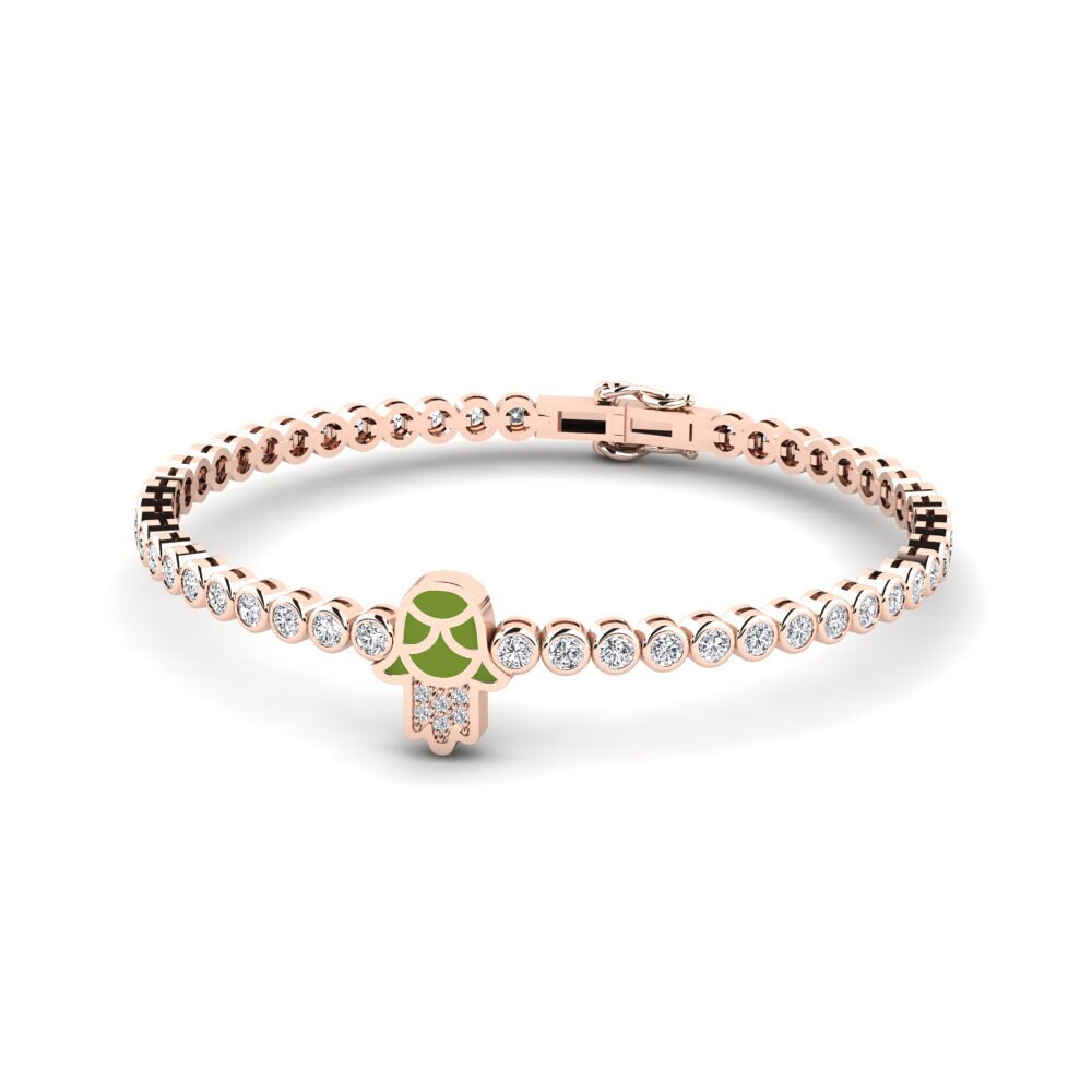 9k Oro Rosa Pulsera de Mujer Bizalom