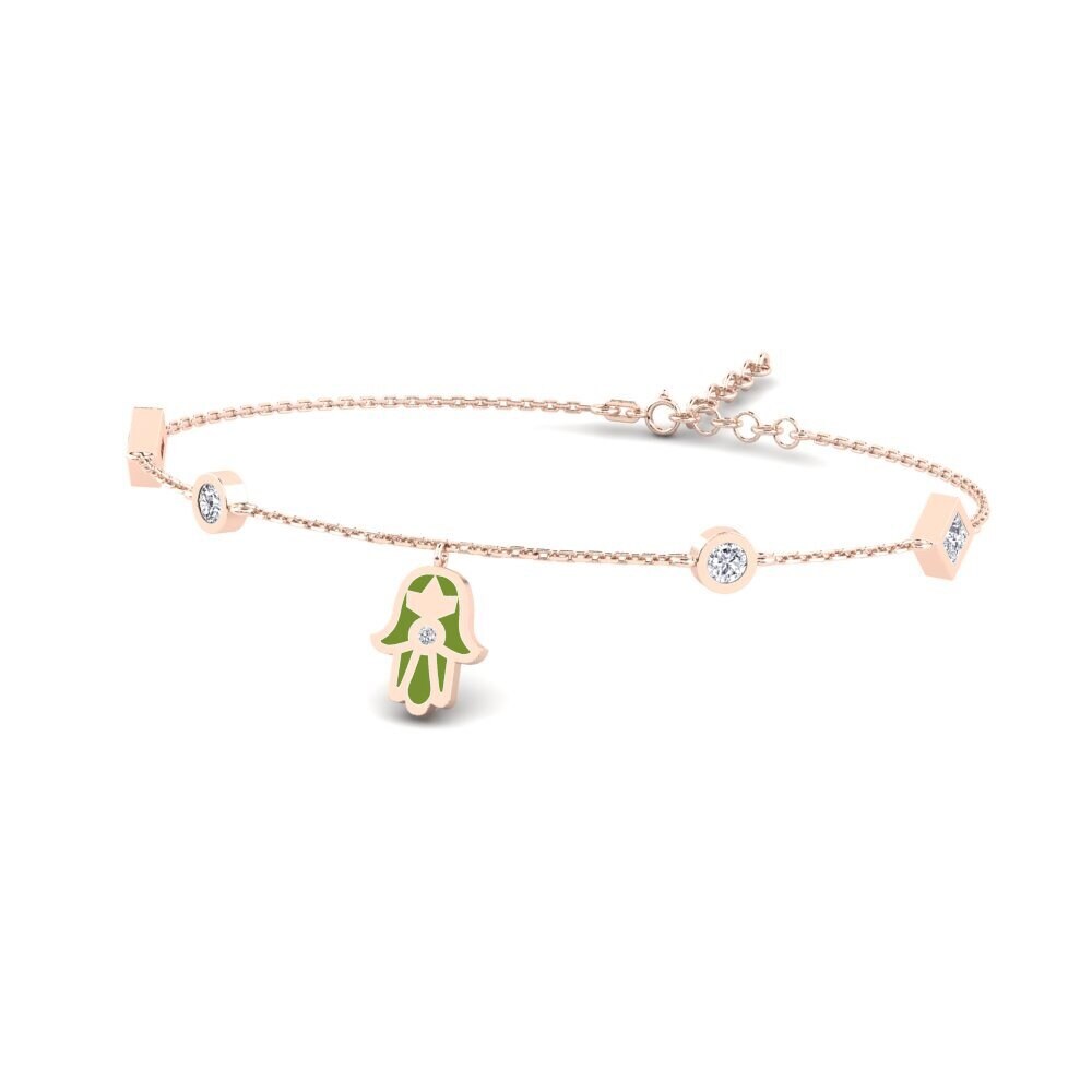 9k Oro Rosa Pulsera de Mujer Blessi